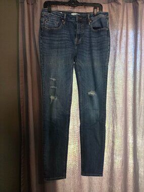 Vigoss Jagger Skinny Stretch Jeans Classic Distressed Denim Size 31